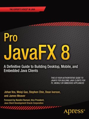 cover image of Pro JavaFX 8